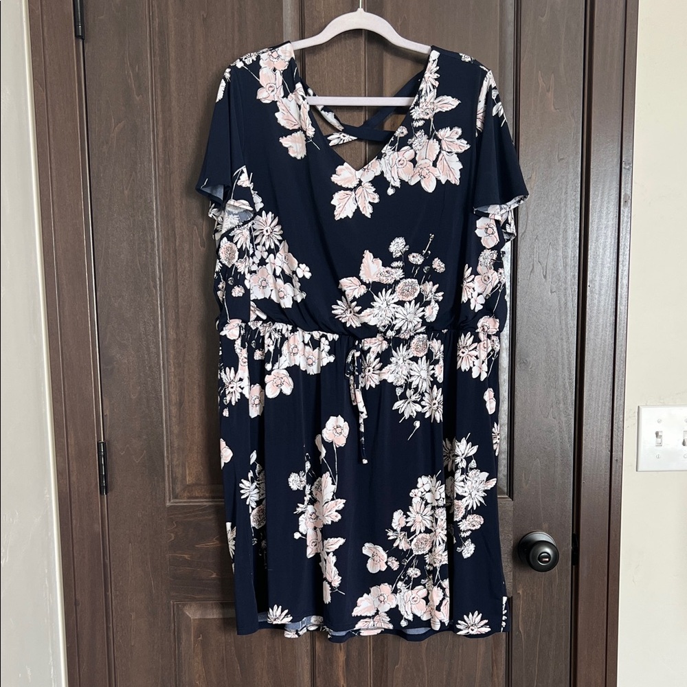 Maurice’s Floral Navy Dress Size 2x